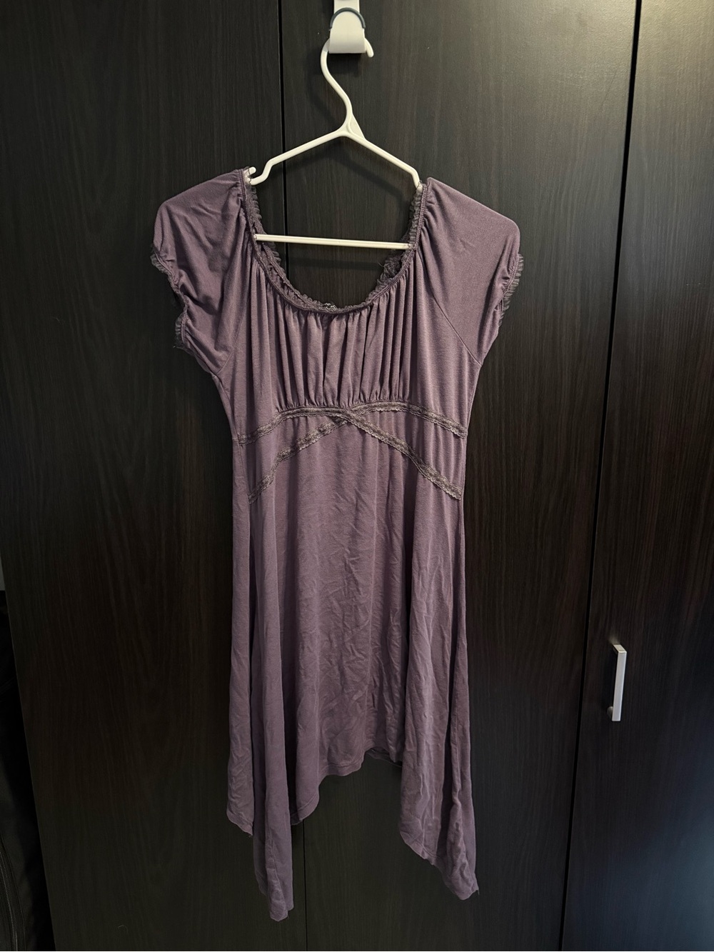 Asymmetrical mini dress - wmns lrg